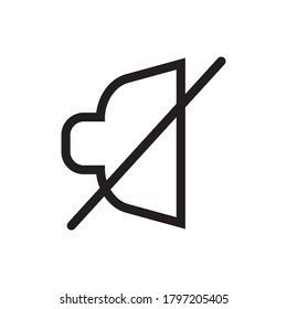  music off silent icon black