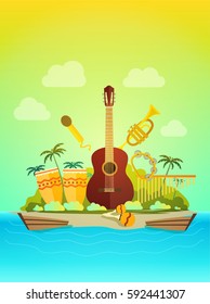 Music on the beach festival island