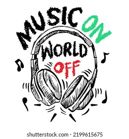 Обои на телефон music on world off