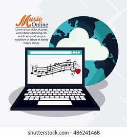 Music online and media design