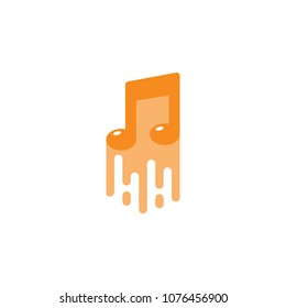 Music Paint Logo Icon Design