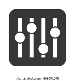 music panel control isolated icon vector illustration design