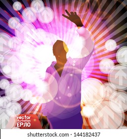 Music party. Background for poster