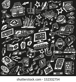 music  party - doodles