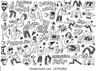 music party - doodles