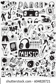 Music party doodles