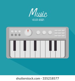 Music party festival graphic design, vector illustration