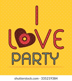 Music party festival graphic design, vector illustration