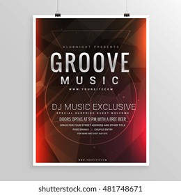 music party flyer poster event template