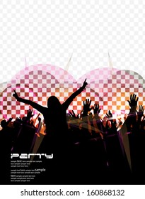 Music party illustration. Vector