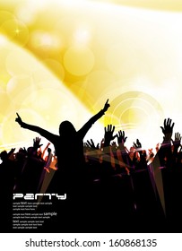 Music party illustration. Vector