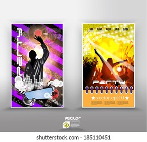 Music party illustration. Vector 