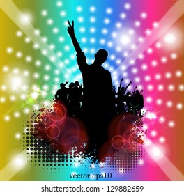 Music party. Vector