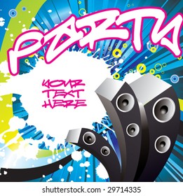 Music party. Vector.