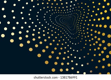 Music pattern background, vector. Abstract modern music background for fest flyer, wallpaper, backdrop and surface. Creative gold dots pattern. Abstract design concept. Vector illustration