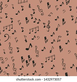 music pattern doodle hand drawn 