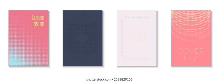 Music Pattern Set. Color Art With Memphis Elements. Minimalistic Brochure In 2d Frame. Party Flyer. Minimalist Wave Texture. Geometric Halftone Template. Trendy Music Pattern