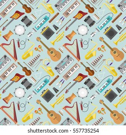 Music pattern vector.