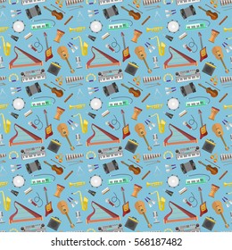 Music pattern vector.