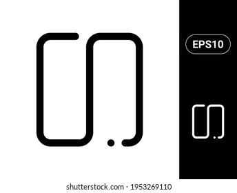 Music Pause Vector stylish line icon for UI an UX