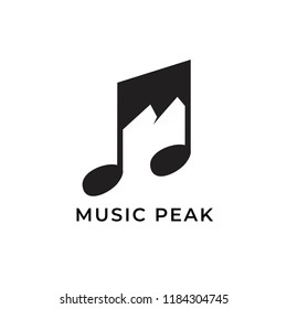 Music Peak logo icon vector download