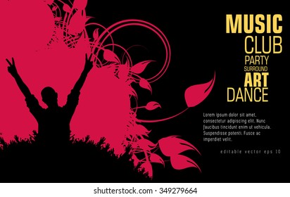 Music performance, vector