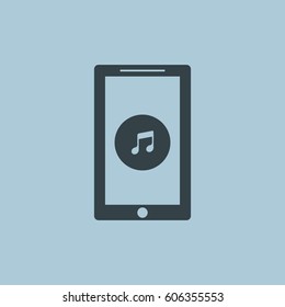 music phone icon vector