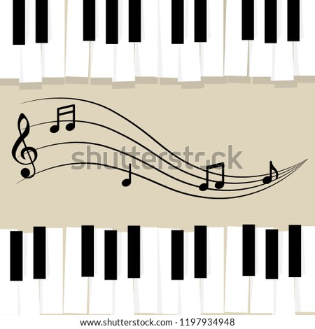 music piano keyboard notes