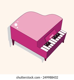 music piano theme elements vector,eps