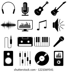 Music pictograms/ icons