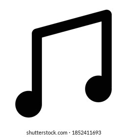 Music pixel-perfect icon for design work such as website, application, infographic, book, magazine, presentation, poster, screen printing.