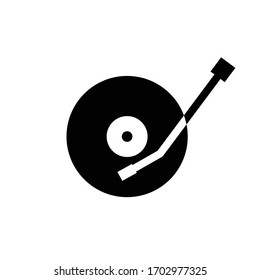 Music plate sign vector icon.