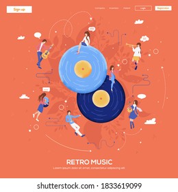 music plates art icon. music plates classic background. music plates illustration concept. 
