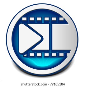 music play icon for web design element.