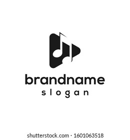 music play logo design vector