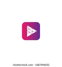 Music play logo template vector icon design