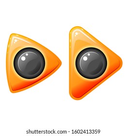 Music Play Logo Vector Icon Vector