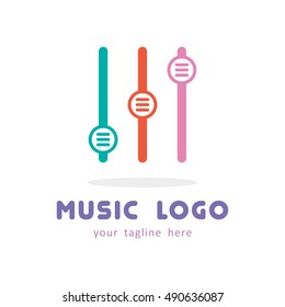 MUSIC PLAY MIXER EQUALIZER LOGO ICON SYMBOL SIGN