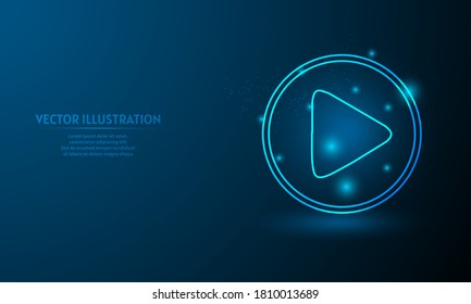 music play on blue abstract background. simple blue background. Starlight background