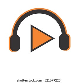music play vector logo