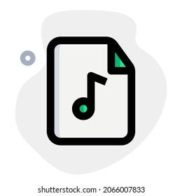 Music for playback in a MP3 format