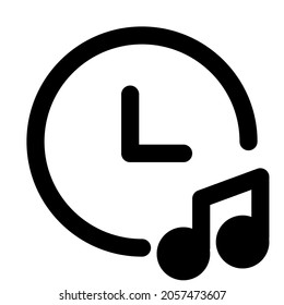 Music playback set with the timer layout