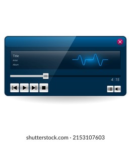 music player 3d object, Smartphone redesign realistic object, vector design illustration
