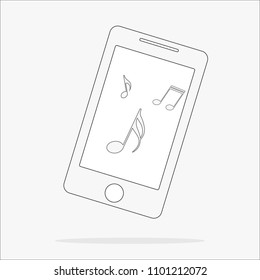 Hand Drawn Smart Phone Hand Drawn Stock Vector (Royalty Free) 1434642293