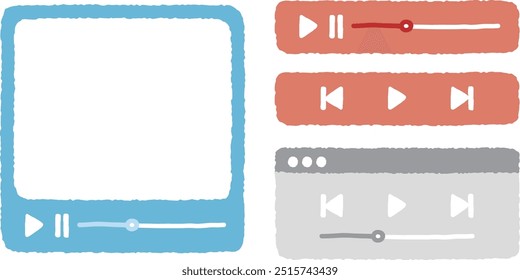 music player bar popup window screen