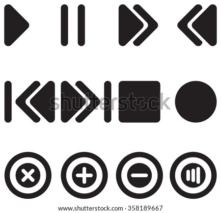 Music player buttons