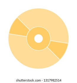 music player cd illustration. Vector compact disc