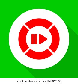 Music player control button. Vector icon .Play Pause Icon.