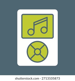 Kreatives Vektorgrafik-Symbol für Music Player