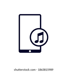 Music Player design vector, Fitness equipment icon concept, Creative Gym Symbol, Illustration